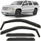 in-Channel Incredibly Durable Rain Guards for GMC Yukon XL 1500 2007-2014, Original Window Deflectors, Vent Window Visors, Vent Deflector, 4 pcs. - 607181