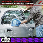 AIDEA Car Wash Mitt Microfiber, 1PK, Car Wash Brush, Blue, 7.12' X10.14'' | Scratch Free Lint-Free Premium Chenille Microfiber Mitt, Cleaning Supplies, Regular Size
