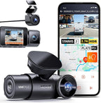 N4S 3 Channel Dash Cam for Delivery &Cargo Vans, 2.7K+1440P+1440P Front Inside Rear,PlatePix™,STARVIS 2 x HDR x IR Night Vision,Voice Control,GPS,24/7 Parking Mode,Supports 1TB Max
