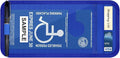 Handicap Placard Holder for Auto, Disabled Parking Permit Sign Protector for Car Sun Visor with Note Paper Slot, Pen Holder and Elastic Strap - Blue