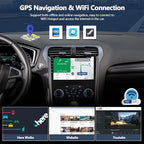 4G+64G Android 15 Car Radio for Ford Fusion 2013 2014 2015 2016, 9 Inch 1280 * 720 Touch Screen Car Stereo with Wireless CarPlay Android Auto Bluetooth 5.0 32EQ FM GPS Navigation Backup Camera