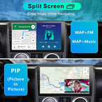 8 Core Car Radio Stereo Upgrade Android for Jeep Wrangler JK 2007-2018 with Wireless CarPlay/Android Auto, 10.2 '' Touchscreen Head Unit GPS WiFi AM/FM SWC