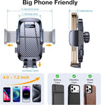 Phone Holders for Your Car Phone Holder Mount【Super Suction】 Cell Phone Holder for Car Accessories for Women Men【360° Adjustable】 Suction Phone Mount for Car, Window, Bathroom