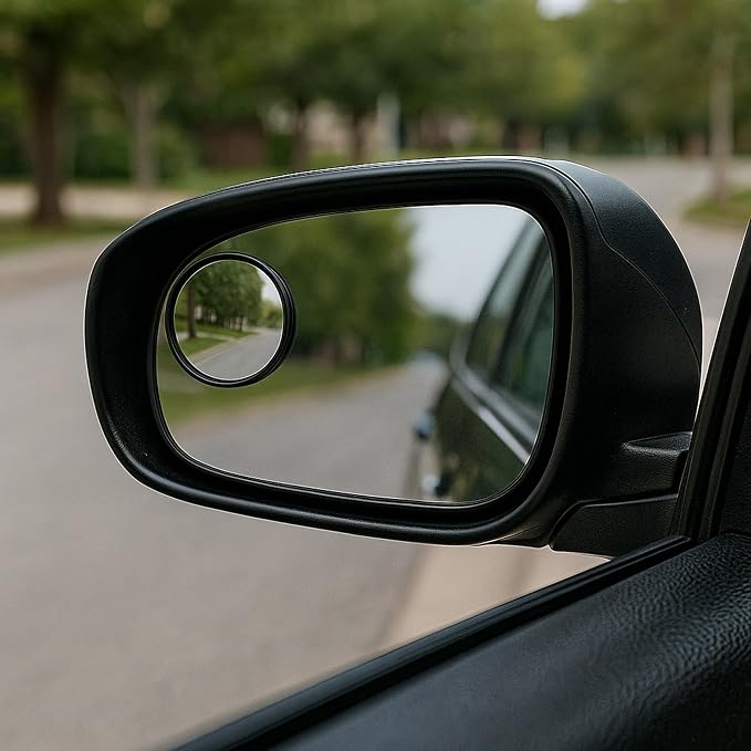 2 Pack Blind Spot Mirrors, HD Glass Wide Angle Convex Rearview Mirrors for Cars, Trucks, SUVs (2 Pack)