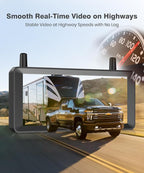 Wireless RV Backup Camera: 30Min Plug and Play Setup, Smooth Live View Even Past 60ft, 7.2" 1080P DVR Monitor, Super IR Night Vision Back up Camera Works with Pre-Wired RV, 5th Wheel, Trailer