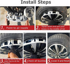 Hubcap Wheel Covers Hub Caps 15 Inch Set of 4 Black & Silver Universal Wheel Rim Cover R15 Stylish Car Decor Wheel Covers for Toyota Camry Nissan Mazda (black-01, 15 inch)
