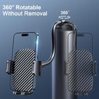 Car Phone Holder - Flexible Gooseneck Long Arm Phone Mount for Windshield with Washable Strong Suction Cup for All iPhone Android Smartphone
