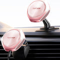 for MagSafe Car Mount Charger, 15W Fast Charging Magnetic Wireless Car Charger Phone Holder Mount Fits iPhone 15 Pro Max Plus 14 13 12 Mini MagSafe Case - Pink
