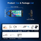 4G+64G Android Stereo for Toyota Yaris 2012-2017 9 Inch IPS Touch Screen Head Unit with Wireless Carplay Android Auto GPS WiFi DSP Bluetooth FM RDS Backup Camera