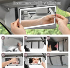 Led Sun Visor Vanity Mirror, Upgraded Large Car Mirrors with Lights, Dimmable Light up Vanity Makeup Mirror for Car,Rechargeable Universal Rear View Visor Mirrors