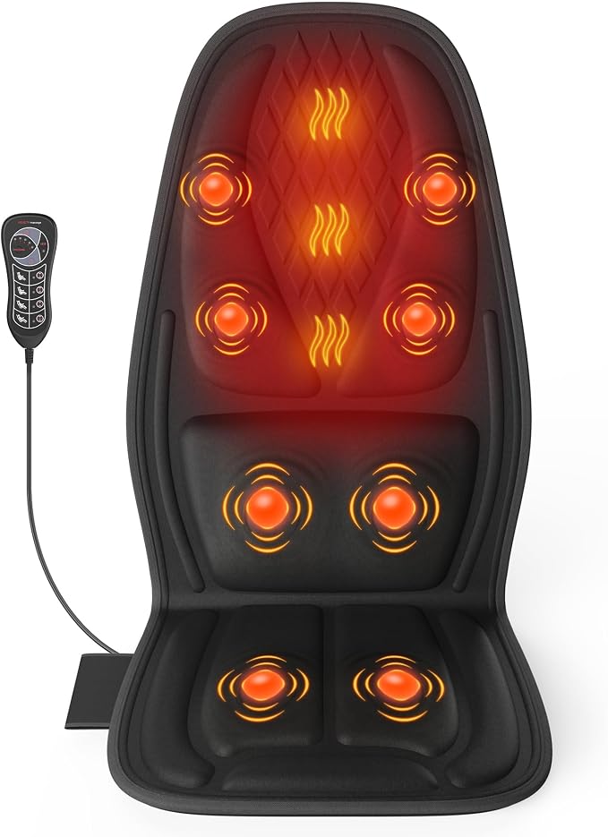 Massage Seat Cushion,Vibration Back Massager for Chair, Seat Massager Cushion,Massage Chair Pad for Home/Office