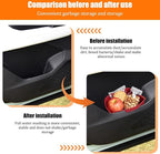 Car Trash Can, Silicone Portable Vehicle Side Door Garbage Container Trash Bin, Multifunctional Auto Interior Dustbin Garbage Can Storage Organizer, Universal Fit (Left/Red)