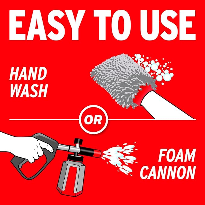California Gold High Performance Car Wash, 16 oz. — pH Balanced, Eco-Friendly, Super-Sudsy, Foam Cannon, Safely Cleans Without Stripping Wax, Sealant or Coating, Removes Dirt & Grime (05600)