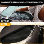Car Windshield Cover for ice and Snow, Shade Blocks Winter Frost Hail Protector with Side Mirror Covers, Waterproof, Sunshade, Dustproof Windshield Cover for Cars, Trucks, Vans