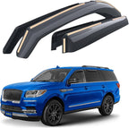 Goodyear Shatterproof in-Channel Window Deflectors for Lincoln Navigator 2018-2024, Rain Guards, Window Visors for Cars, Vent Deflector, Car Accessories, 4 pcs - GY008436