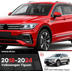 4pcs in-Channel Window Visors Rain Guards Fit for Volkswagen Tiguan 2018-2024, Smoke Tinted Vent Shades Wind Deflectors 2019 2020 2021 2022 2023 2024, Exterior Car Accessories