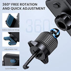 Car Vent Phone Mount for Car [Military-Grade Hook Clip] Phone Stand for Car [Thick Cases Friendly] Air Vent Clip Cell Phone Holder for Smartphone, iPhone, Automobile Cradles Universal.