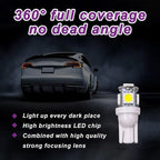 10 PCS Car Interior LED Light Bulb, T10 5050 5SMD LED Car Bulb Kit, Super Bright Automotive Led Replacement Bulbs for Dashboard Dome Map Door Courtesy License Plate Lights (White)