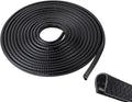 Car Door Edge Guards 5M(16.4Ft), U Shape Rubber Door Edge Protector Trim with Built-in Metal Clips, No Adhesive Needed, Easy to Cut, Universal Fit for Most Cars Trucks SUVs (Black)