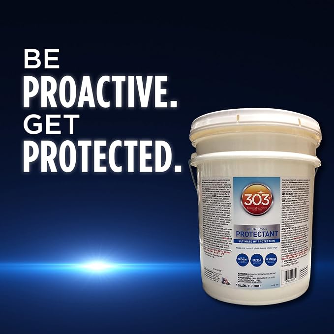 Aerospace Protectant Spray, UV Protection, Repels Dust, Dirt, & Staining, Matte Finish, Restores Like-New Appearance, Outdoor Cleaning Supplies 5 Gallons