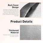 WZP Car Steering Wheel Sun Shade Cover, Aluminum Foil Sun Block Anti-Heat Steering Wheel Cover, Sliver Heat Shield for SUV Truck Van (18.11 x 18.11Inch)