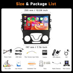 8 Core 6G 128G Radio for Ford Fusion Mondeo 2013-2019 9 Inch Touchscreen Wireless Carplay Android Auto Car Stereo with Bluetooth DSP GPS Navigation WiFi FM/RDS