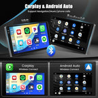 4+128G Android 15 Car Stereo for Kia Soul 2014-2017 (Manual A/C), 9” Touchscreen Radio with CarPlay, Android Auto, Bluetooth, GPS Navigation, WiFi, DSP, FM, RDS + AHD Backup Camera
