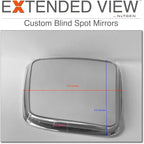 Custom GMC Sierra Blind Spot Mirrors - Compatible With 5th Gen Factory Mirrors With BSM | NXTGEN Extended View (2 Pack)
