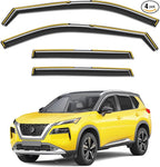 in-Channel Window Rain Guards Fit for Nissan Rogue 2021-2026 Rain Guards Extra Durable Window Deflectors Visors Vent Visors Vent Shades Car Accessories -4 pcs