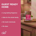AER Power Pocket Rose Fresh Blossom Solid Gel Air Freshener for the Entire Home with Long Lasting Scent, Pack of 6