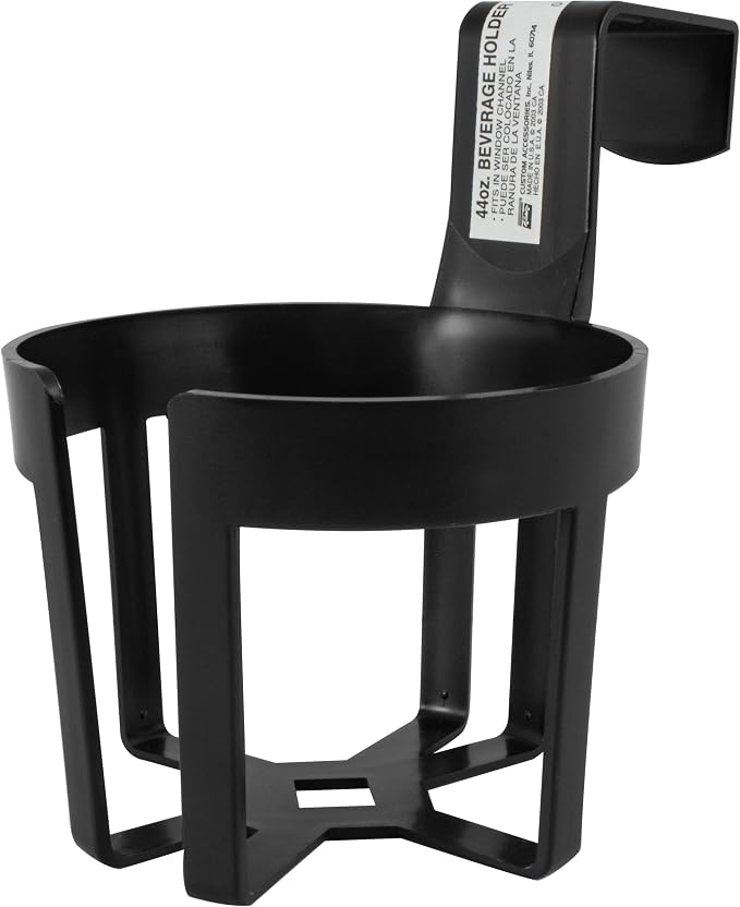 Custom Accessories 91100 Black Large Cup Holder - 44 oz.Capacity