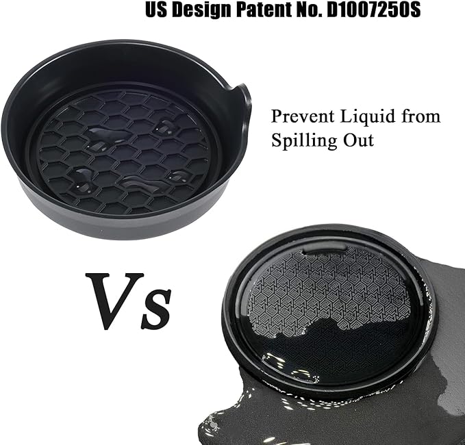 Car Cup Coaster Universal Automotive Waterproof Non-Slip Cup Holders Sift-Proof Spill Holder Car Interior Accessories 4 Pack Black