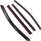 Outside Mount Window Vent Visors Rain Guards Compatible with Nissan Quest 2011-2017 | Side Window Wind Deflectors Rain Shields | Smoke Tinted, 4 Pcs Set, DGWV-653