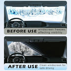 Large Car Windshield Cover for Ice and Snow,Automotive Windshield Snow Covers with Side Window & Rearview Mirror Protector,Winter Magnetic Windshield Frost Cover,Universal for Most Vehicle,Car,SUV