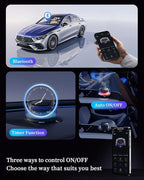 Smart Car Air Fresheners Diffuser, The First App Control Car Freshener, Solar & USB-C Charging, Auto ON/Off, Cherry Blossom & White Musk, Lasts Up to 200 Days, CF20 Pro Fragrance Diffuser