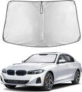 Windshield Sunshade Compatible for BMW 3 Series 2019-2024 2025 2026, Sun Visor for Front Windshield & Window Sun Shade Cover, UV Heat Blocker & Protector, Car Accessories