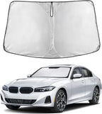 Windshield Sunshade Compatible for BMW 3 Series 2019-2024 2025 2026, Sun Visor for Front Windshield & Window Sun Shade Cover, UV Heat Blocker & Protector, Car Accessories