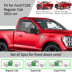 Voron Glass in-Channel Extra Durable Rain Guards for Ford F150 2021-2026 Regular Cab/SuperCrew/SuperCab, Window Deflectors, Vent Window Visors, 2 Pieces - 201231