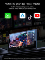 Wireless CarPlay&Android Auto Adapter Magic AI Box 4GB+32GB | Dual-WiFi Stability Enjoy Video & Music Apps, Compatible with Wired Factory CarPlay&Android Auto, Support for YouTube/Netflix
