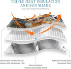Windshield Sun Shade Funny Cat Car Front Window Sunshade Cover for Truck SUV Blocks UV Rays Automotive Visor Interior Protector 51 x 27.5 inch