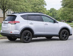 2013-2018 Tape-On Rain Guards Side Window Deflector Visors for Toyota RAV4 LE XLE SE Limited Platinum Black 2014 2015 2016 2017