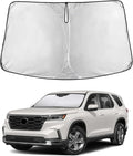 Windshield Sunshade Compatible for Honda Pilot 2016-2024 2025 2026, Sun Visor for Front Windshield & Window Sun Shade Cover, UV Heat Blocker & Protector, Car Accessories