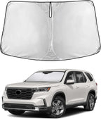 Windshield Sunshade Compatible for Honda Pilot 2016-2024 2025 2026, Sun Visor for Front Windshield & Window Sun Shade Cover, UV Heat Blocker & Protector, Car Accessories