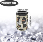 Upright Car Chapstick Holder, Bling Insulating Lip Balm Holder,Rhinestone Car Accessories for Women Interior,Suitable for Most Vehicles. (Leopard print)