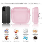Car Trash Can with Lid, Built-in Storage Garbage Bag, Leakproof Vehicle Trash, Car Accessories for Interior, Mini Garbage Bin for Automotive, Office, Kitchen, Bedroom, with 60pcs Trash Bags,2Pcs