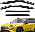 Extra Durable Window Deflectors Tape-On Window Visors Rain Guards Fit for Toyota RAV4 2019-2025, Sun Visors, Wind Vent for Shades, Exterior Car Accessories - 4 pcs. AG0912