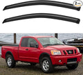 Window Visors Rain Guards for 2004-2015 Nissan Titan King Cab, Out-Channel Window Vent Wind Deflectors Visors Shades for 04-15 Nissan Titan Extended Cab, 2PCS