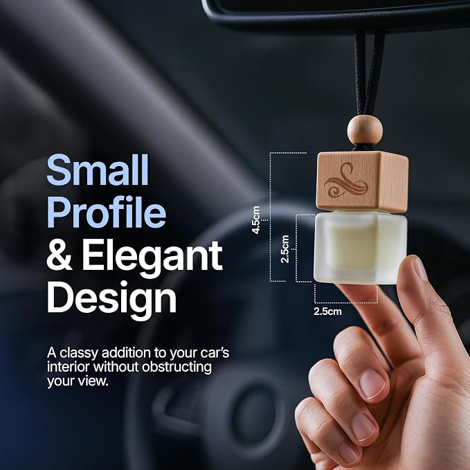 Solvere Diffuser with Vent Clip | Strong Automotive Freshener Long Lasting | Powerful Car Fresheners for Men with Odor Eliminating Technology | Luxury Air Freshener by