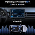 A5L 10 inch Android Double DIN & Single DIN Car Stereo, Floating QLED Touchscreen, Wireless Carplay & Android Auto, WiFi/USB/Bluetooth Tethering, Backup Cam, HDMI Out, DSP, ChatGPT AI