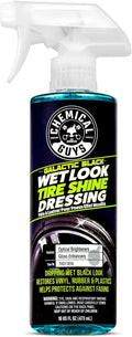 Galactic Black Wet Look Tire Shine Dressing – High Gloss Tire Spray for Trim & Rubber – Restores Deep Black Shine and Protection for Cars, Trucks, Motorcycles and RVs, 16 oz